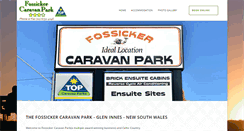 Desktop Screenshot of fossickercaravanpark.com.au