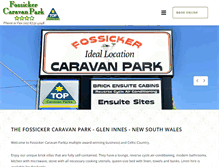 Tablet Screenshot of fossickercaravanpark.com.au